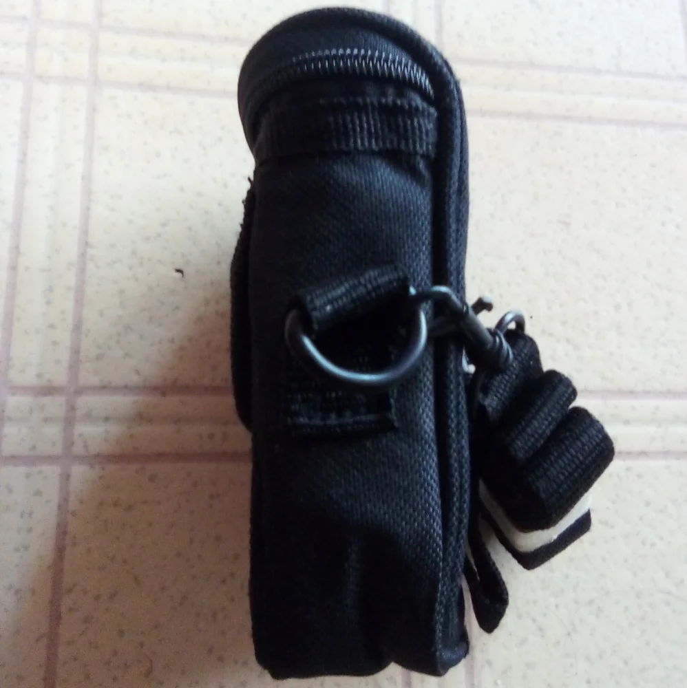 Vintage icon Small Black Digital Camera Case Pouch with Shoulder Strap